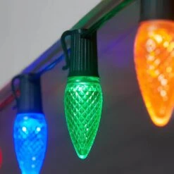 Home Accents Holiday Multi-Colored Commercial Grade Shatter-Resistant Faceted C9 LED Replacement Bulbs (50-Pack) -Northlight Shop home accents holiday christmas light bulbs 23le21213 a0 1000