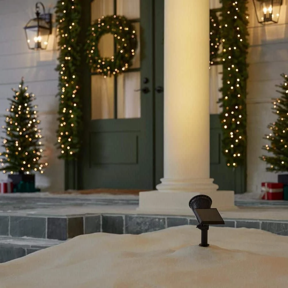 Home Accents Holiday 15.5 In. Warm White LED Solar Spot Light Holiday Yard Stake 2 Home Accents Holiday 15.5 In. Warm White LED Solar Spot Light Holiday Yard Stake - Image 2