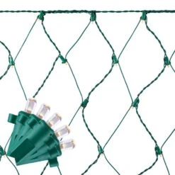 Home Accents Holiday 2 Ft. X 10 Ft. 144-Light Dome LED Warm White Net Light