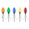 Home Accents Holiday 20 In. Multi-Colored Giant C7 LED Pathway Lights (5-Pack) -Northlight Shop home accents holiday christmas novelty lights 23rt4471915 64 1000