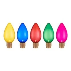 Home Accents Holiday 12 In. Multi-Colored Giant C9 LED Pathway Lights (10-Pack) -Northlight Shop home accents holiday christmas novelty lights 23rty5842215 40 1000