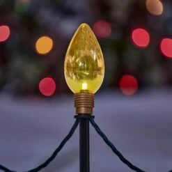 Home Accents Holiday 12 In. Multi-Colored Giant C9 LED Pathway Lights (10-Pack) -Northlight Shop home accents holiday christmas novelty lights 23rty5842215 a0 1000