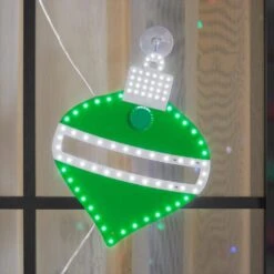 Home Accents Holiday 10 In. 242 Count Christmas Hi-Vibrant Red, Green And Blue With White Color LED Ornament (3-Pack) -Northlight Shop home accents holiday christmas novelty lights 25le11062 a0 1000