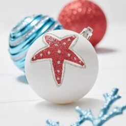 Home Accents Holiday 19-Count Multi-Colored Shatterproof Ornament Set Coastal -Northlight Shop home accents holiday christmas ornament sets 23su00134 a0 1000