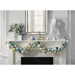 Home Accents Holiday 80 Mm Assortment Ornament In Silver (75-Count) -Northlight Shop home accents holiday christmas ornament sets he 1492 40 1000