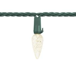 Home Accents Holiday 150 Count Warm White Faceted Steady Lit Super Bright C6 LED Lights -Northlight Shop home accents holiday christmas string lights 24rt5152415ww a0 1000