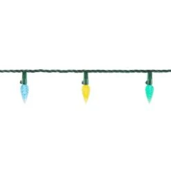 Home Accents Holiday 150 Count Multi-Colored Faceted C6 LED Lights -Northlight Shop home accents holiday christmas string lights ty615 1815m a0 1000