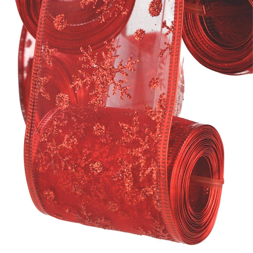 Home Accents Holiday Red Christmas Tree Topper Bow 2 Home Accents Holiday Red Christmas Tree Topper Bow - Image 2