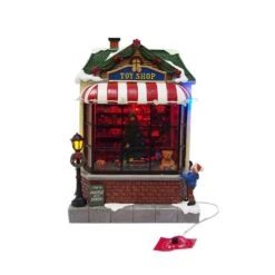 Home Accents Holiday 9.5 In. Animated Toy Shop
