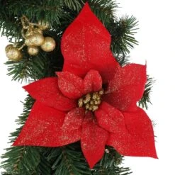 Home Accents Holiday 30 In. Pre-Lit LED Glittered Poinsettia Artificial Christmas Wreath With 35-Lights 9 Home Accents Holiday 30 In. Pre-Lit LED Glittered Poinsettia Artificial Christmas Wreath With 35-Lights -Northlight Shop home accents holiday christmas wreaths chzh1761891th2 40 1000