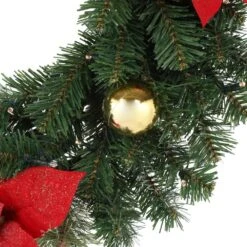 Home Accents Holiday 30 In. Pre-Lit LED Glittered Poinsettia Artificial Christmas Wreath With 35-Lights 10 Home Accents Holiday 30 In. Pre-Lit LED Glittered Poinsettia Artificial Christmas Wreath With 35-Lights -Northlight Shop home accents holiday christmas wreaths chzh1761891th2 a0 1000