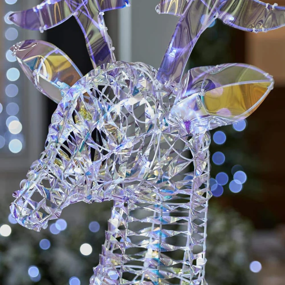 Home Accents Holiday 6 Ft. Iridescent Twist LED Iridescent Buck Holiday Yard Decoration Y31 5 Home Accents Holiday 6 Ft. Iridescent Twist LED Iridescent Buck Holiday Yard Decoration Y31 - Image 5