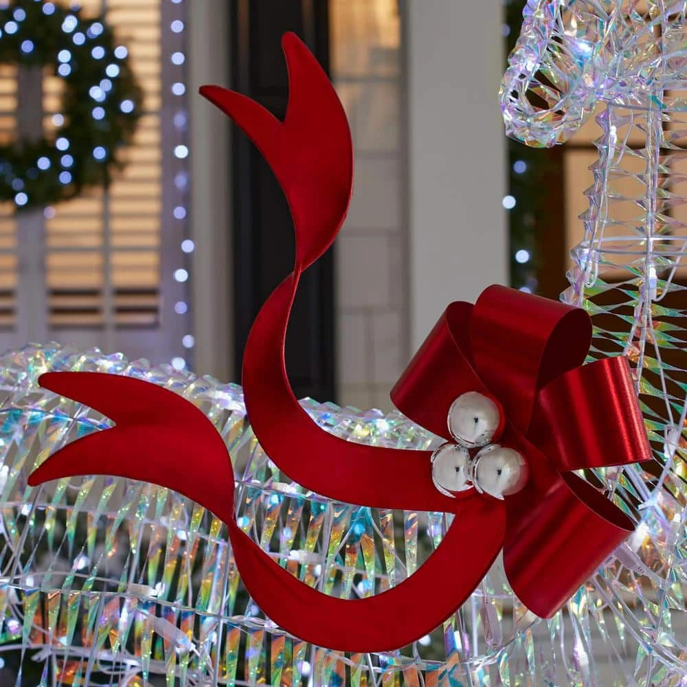 Home Accents Holiday 6 Ft. Iridescent Twist LED Iridescent Buck Holiday Yard Decoration Y31 7 Home Accents Holiday 6 Ft. Iridescent Twist LED Iridescent Buck Holiday Yard Decoration Y31 - Image 7