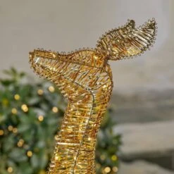 Home Accents Holiday 4 Ft. Polar Wishes LED Golden Doe Holiday Yard Decoration Y41 -Northlight Shop home accents holiday christmas yard decorations 24rt1302418 1d 1000