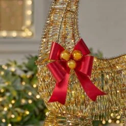 Home Accents Holiday 4 Ft. Polar Wishes LED Golden Doe Holiday Yard Decoration Y41 -Northlight Shop home accents holiday christmas yard decorations 24rt1302418 66 1000