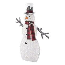 Home Accents Holiday 5 Ft Polar Wishes White LED Snowman -Northlight Shop home accents holiday christmas yard decorations ty462 2011 40 1000