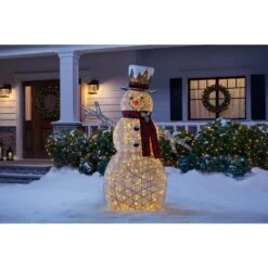 Home Accents Holiday 5 Ft Polar Wishes White LED Snowman -Northlight Shop home accents holiday christmas yard decorations ty462 2011 e1 1000