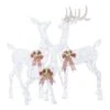 Home Accents Holiday 3-Piece Fantasleigh Outdoor Christmas Deer Family With LED Cool White Lights -Northlight Shop home accents holiday christmas yard decorations ty594 2014 64 1000