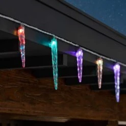 Home Accents Holiday 24 Multi-Colored Motion LED Icicle Lights -Northlight Shop home accents holiday icicle lights 24gm84041 1d 1000