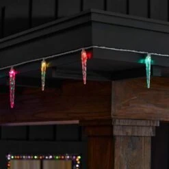 Home Accents Holiday 24 Multi-Colored Motion LED Icicle Lights -Northlight Shop home accents holiday icicle lights 24gm84041 a0 1000