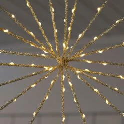 Home Accents Holiday 12 In. Battery Operated Twinkling LED Hanging Starburst Lights With Timer (3-Pack) -Northlight Shop home accents holiday icicle lights 24gu10001 1d 1000