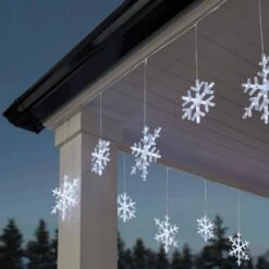 Home Accents Holiday 150 Count Cool White Twinkling LED Snowflakes Lights -Northlight Shop home accents holiday icicle lights 24gu10002 a0 1000