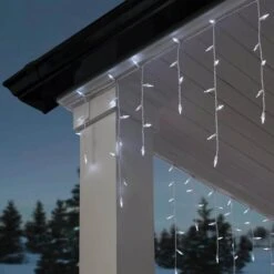 Home Accents Holiday 200 Count Cool White Mini LED Icicle Lights -Northlight Shop home accents holiday icicle lights 24rt2562415cw 1d 1000