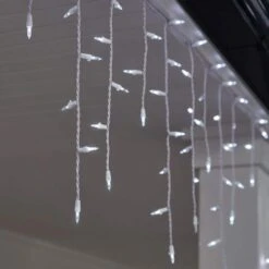 Home Accents Holiday 200 Count Cool White Mini LED Icicle Lights -Northlight Shop home accents holiday icicle lights 24rt2562415cw a0 1000