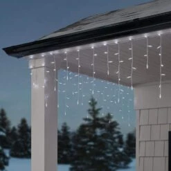 Home Accents Holiday 200 Count Cool White Mini LED Icicle Lights -Northlight Shop home accents holiday icicle lights 24rt2562415cw e1 1000