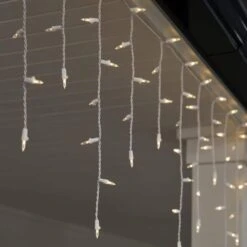 Home Accents Holiday 200 Count Warm White Mini LED Icicle Lights -Northlight Shop home accents holiday icicle lights 24rt2562415ww a0 1000