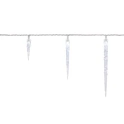 Home Accents Holiday 25 Count Cool White Twinkling LED Icicle Lights -Northlight Shop home accents holiday icicle lights ty771 1315 40 1000