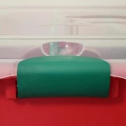 Red, Green And Clear String Light Plastic Storage Box With 4 Green Light Cord Wraps (Set Of 2) -Northlight Shop homz christmas light storage 7875rbglec 02 76 1000