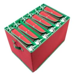 12 In. H Red Lights Storage Box -Northlight Shop honey can do christmas light storage sft 09193 76 1000
