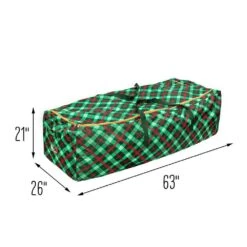 Green Rolling Artificial Tree Storage Bag For Trees Up To 10 Ft. Tall -Northlight Shop honey can do christmas tree storage sft 09556 4f 1000