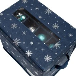Navy Deluxe Ornament Storage (36-Count) 14 Navy Deluxe Ornament Storage (36-Count) -Northlight Shop honey can do decoration storage sft 08589 76 1000