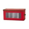 Red Canvas Holiday Collectibles Storage Box -Northlight Shop household essentials decoration storage 554red 64 1000