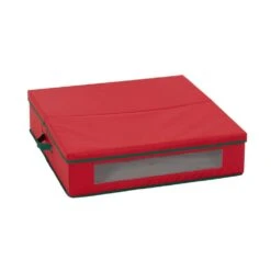 Red And Green Storage Box For Wreaths Up To 24 In. Artificial