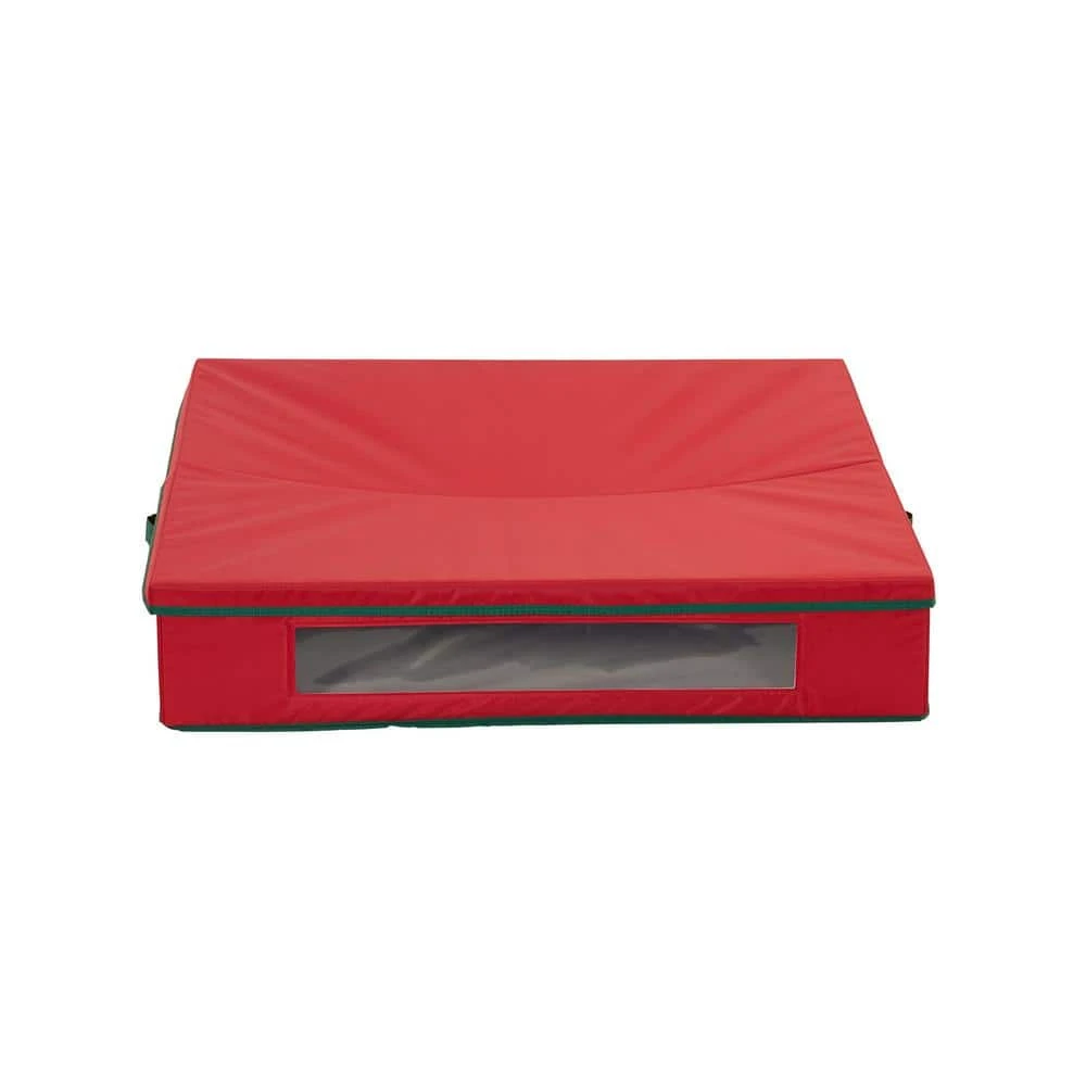 Red And Green Storage Box For Wreaths Up To 30 In. Artificial 7 Red And Green Storage Box For Wreaths Up To 30 In. Artificial - Image 7