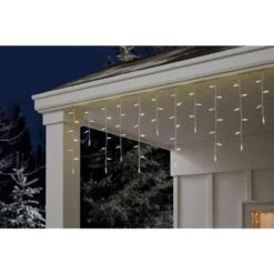 23.5 In. High X 84 In. Wide 70-Light White Christmas LuxeSparkle Icicle Light String Diamond White -Northlight Shop icicle lights 21gm18857 e1 1000
