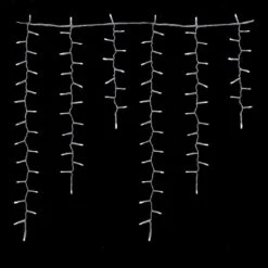 500-Light LED Blue And Pure White Icicle Light Set