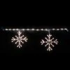 48 In. L 70-Count Pure White Christmas Roofline Decor LED Blizzard Artisticks (Set Of 2) -Northlight Shop icicle lights ds 62104 pw 64 1000