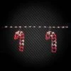 70-Count Red/Pure White Christmas Roofline Decor LED Candy Cane Artisticks (Set Of 2) -Northlight Shop icicle lights ds 62106 64 1000