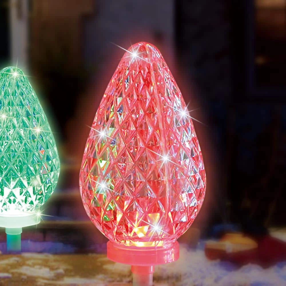 18.7 Ft. Color Blast Remote Controlled C35 Pathway Markers RGB LED Lights (3-Pack) 2 18.7 Ft. Color Blast Remote Controlled C35 Pathway Markers RGB LED Lights (3-Pack) - Image 2