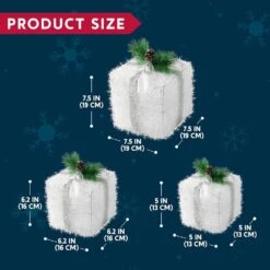 Christmas Lighted Gift Boxes, Valentine's Day Decorations Set Of 3, Light Up Present Boxes, 60 LED Multicolor Lights -Northlight Shop joyfy christmas gift bags 32122 b 1f 1000