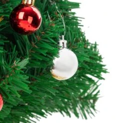 Syncfun 23 In. Tabletop Christmas Tree With Battery-Operated LED String Lights And Ornaments -Northlight Shop joyfy christmas tabletop trees 30082 4f 1000