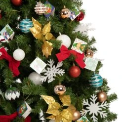 Syncfun 6ft Golden Artificial Christmas Tree With Prelit 200 Warm White Lights And 135 Ornaments 19 Syncfun 6ft Golden Artificial Christmas Tree With Prelit 200 Warm White Lights And 135 Ornaments -Northlight Shop joyfy pre lit christmas trees 30217 44 1000