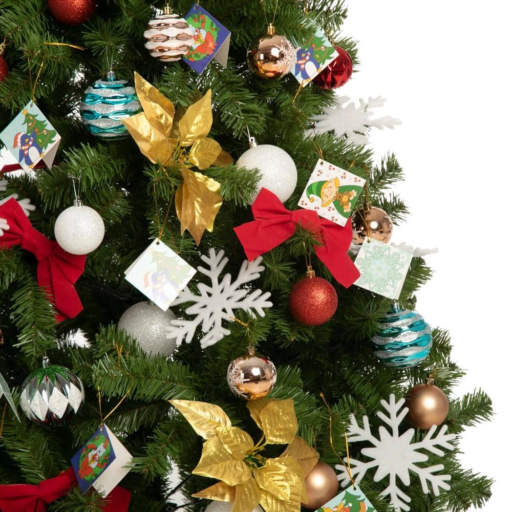 Syncfun 6ft Golden Artificial Christmas Tree With Prelit 200 Warm White Lights And 135 Ornaments 8 Syncfun 6ft Golden Artificial Christmas Tree With Prelit 200 Warm White Lights And 135 Ornaments - Image 8