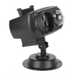 2-in-1 LED Christmas Projector Light With 10-Color Ocean Wave, 10 HD Slides, 3 Bases And Remote Control For Any Occasion