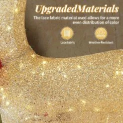 60 In. Set Of 3 Weather Proof Sparkling Gold Deer Family Christmas Yard Decor -Northlight Shop karl home christmas yard decorations k1g61000437 1f 1000