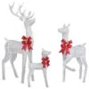60 In. Set Of 3 Weather Proof Silver Sparkling Reindeer Family Christmas Yard Decor 5 60 In. Set Of 3 Weather Proof Silver Sparkling Reindeer Family Christmas Yard Decor -Northlight Shop karl home christmas yard decorations k1g61000440 64 1000
